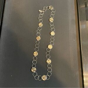 Dana Buchman Silver Circle Necklace